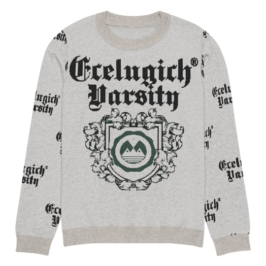 ECELUGICH® Knitted crew neck sweater