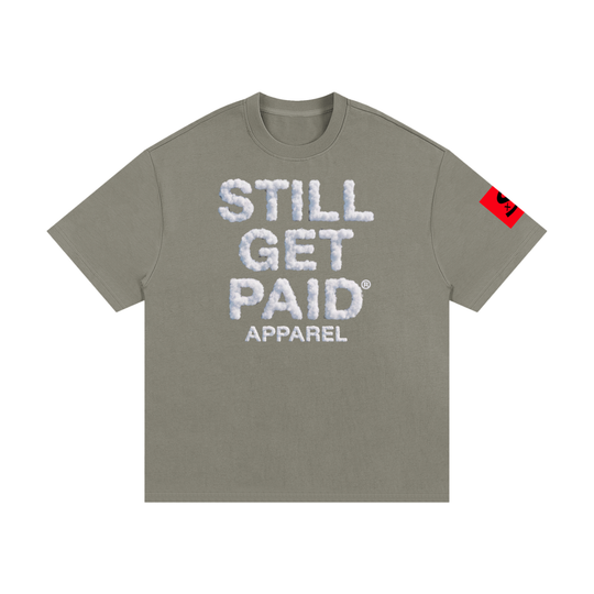 Heavyweight Cotton Cloud Stacked T-Shirt