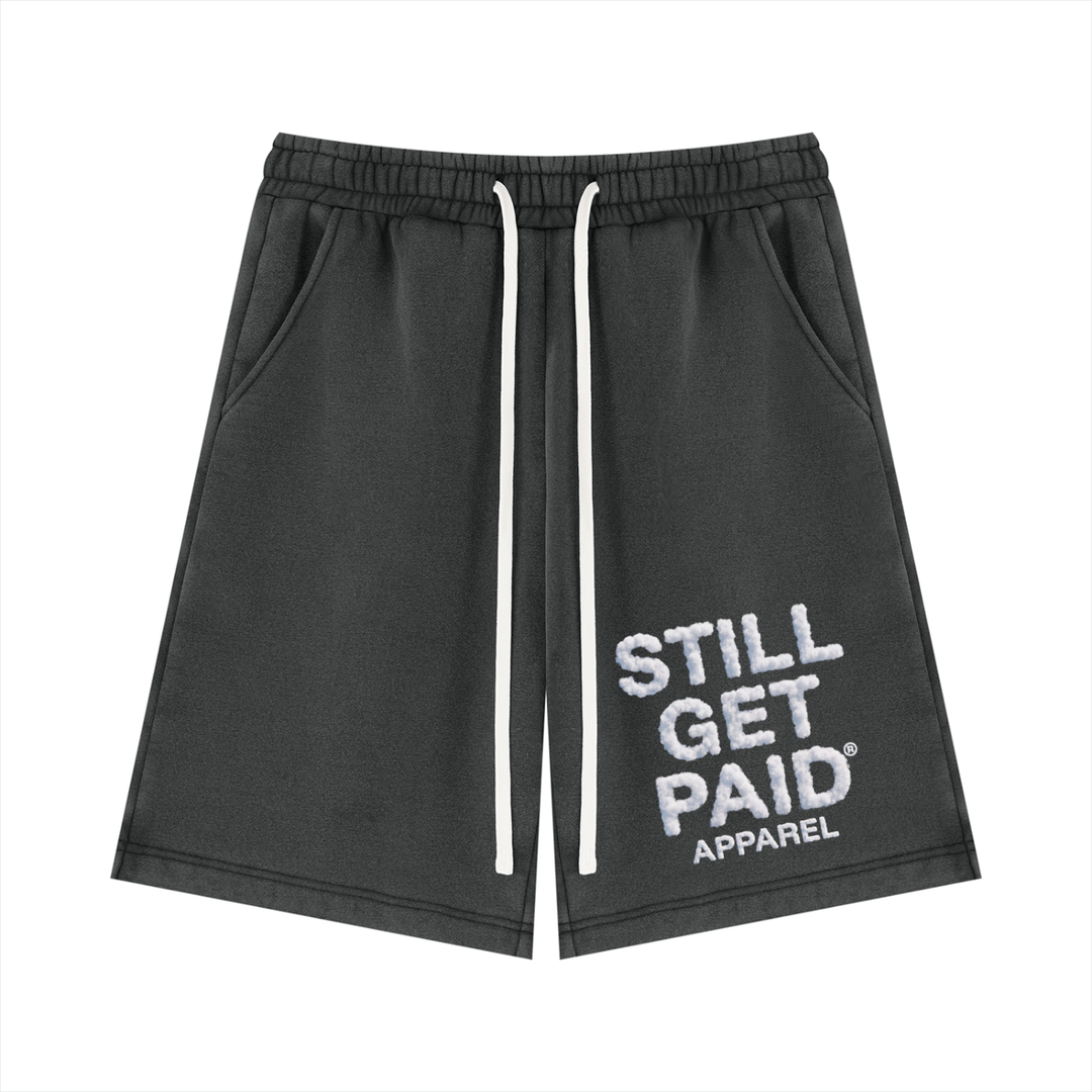 Unisex Vintage Wash Fleece Stacked Shorts
