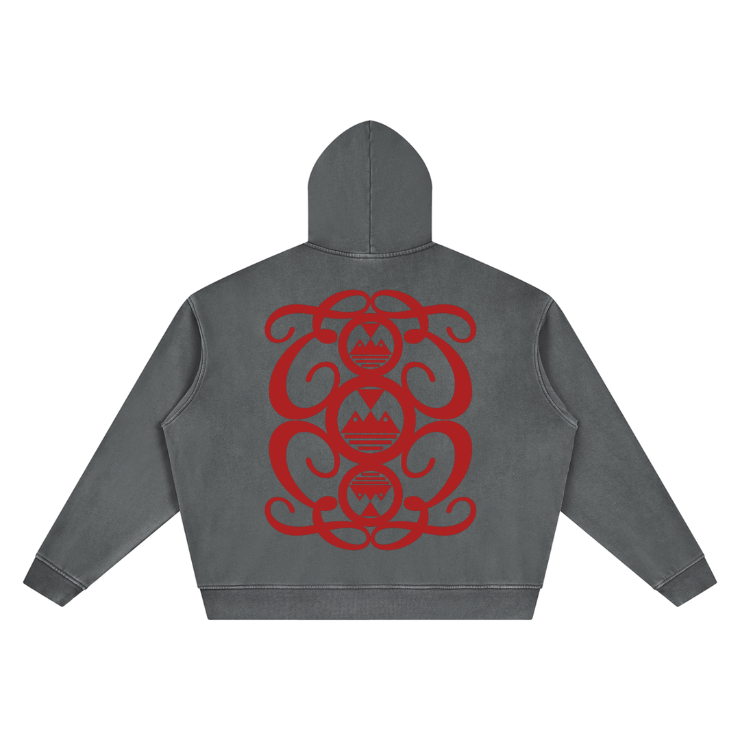 Unisex Vintage Wash Boxy Palazzo Albricci Perebrini  Hoodie