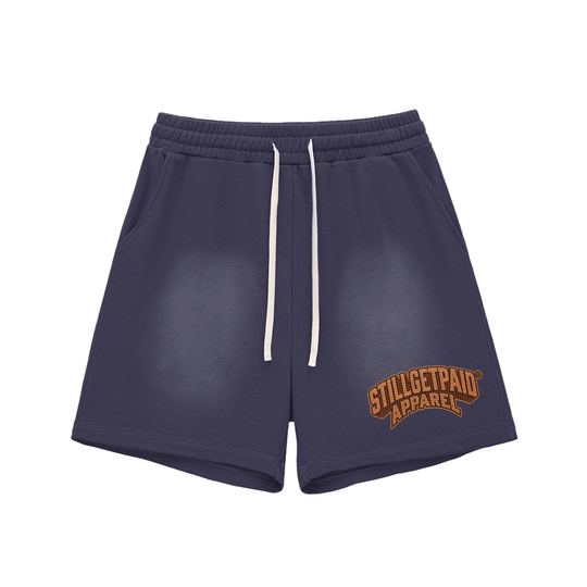 Sun Fade Raw Edge Cotton Penny Shorts