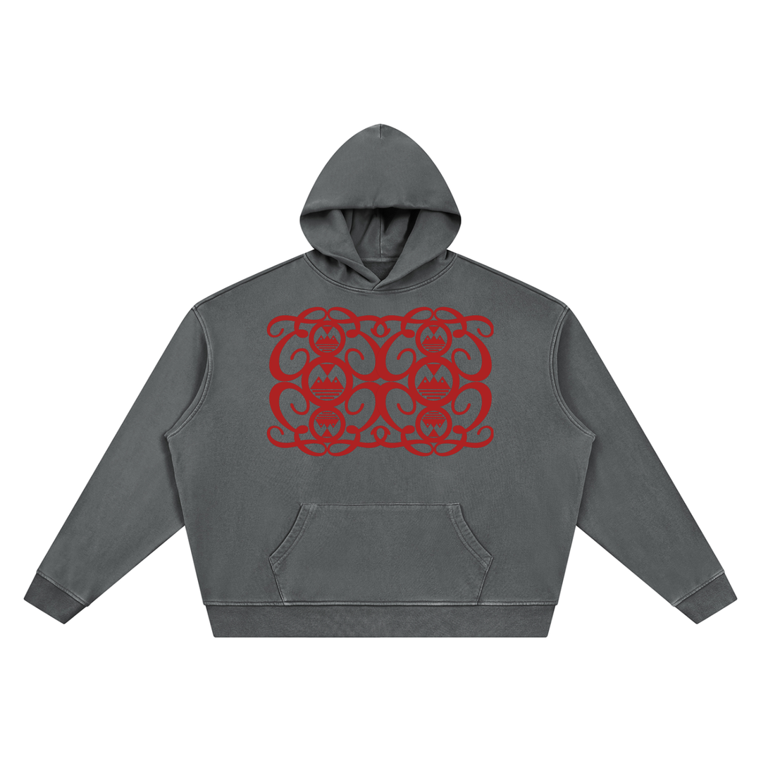 Unisex Vintage Wash Boxy Palazzo Albricci Perebrini  Hoodie