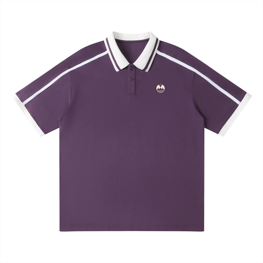 Unisex Contrast Piping Polo Shirt