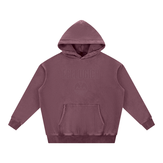 Snow Wash Fleece Oversize Hoodie