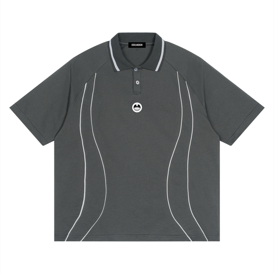 Unisex Raglan Palazzo Albricci Perebrini Piping Polo Shirt