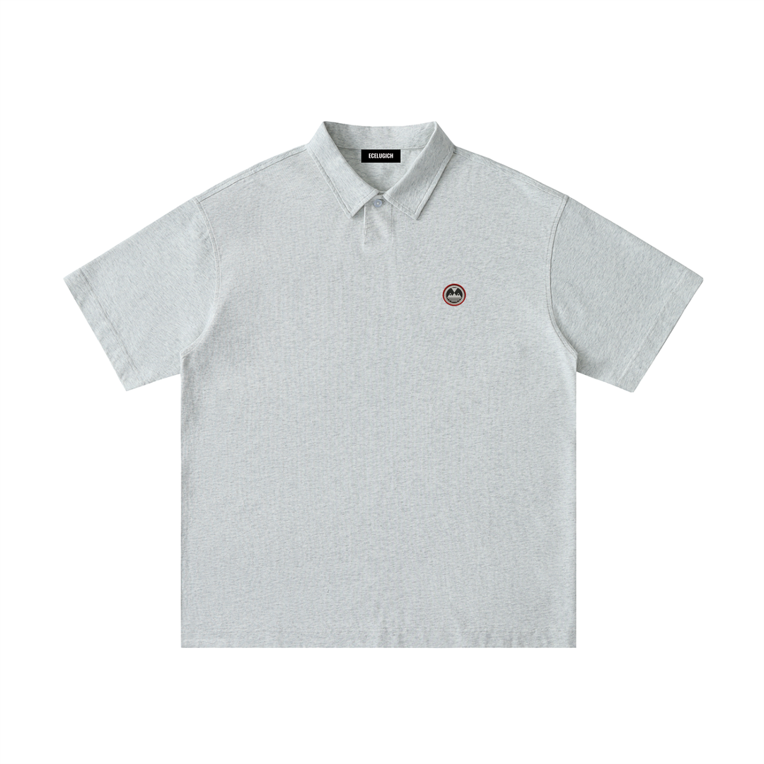 Loose Cotton Short-Sleeve Palazzo Albricci Perebrini Polo Shirt