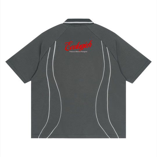 Unisex Raglan Palazzo Albricci Perebrini Piping Polo Shirt