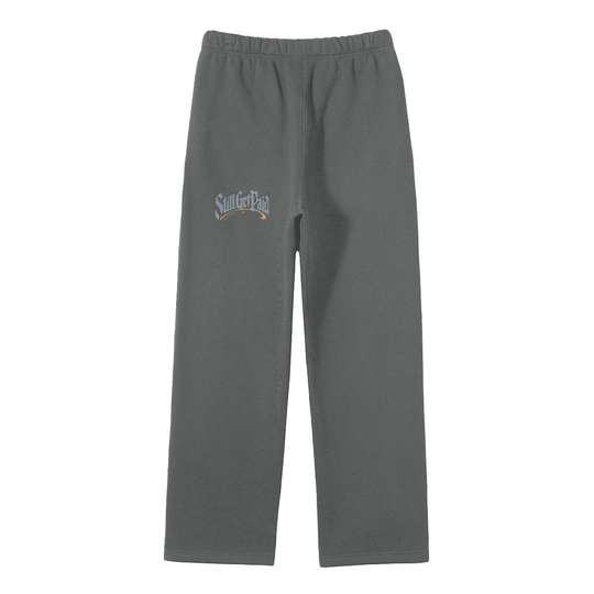 Unisex Solid Color Fleece Straight Leg Pants