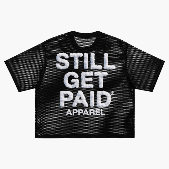 See-through Boxy Net  Cloud Stacked T-Shirt