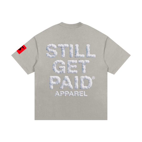 Heavyweight Cotton Cloud Stacked T-Shirt
