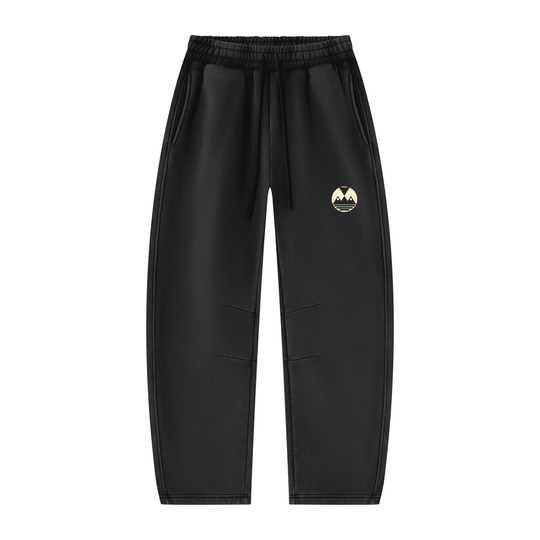 Unisex Vintage Wash Barrel Leg Fleece Sweatpants