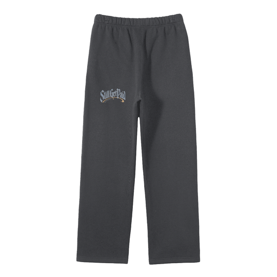 Unisex Solid Color Fleece Straight Leg Pants