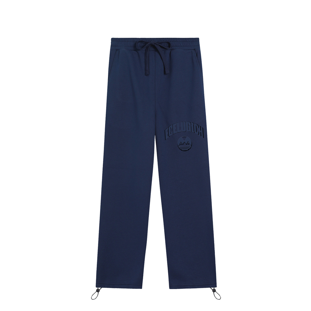 Drawstring Straight-Leg Sweatpants