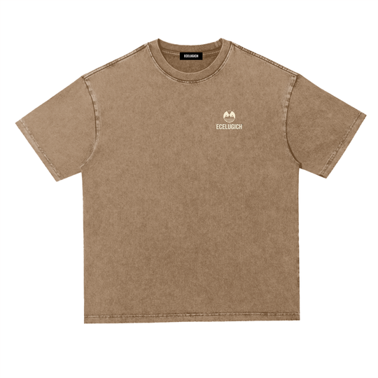 Snow Washed Heavyweight Oversize T-Shirt