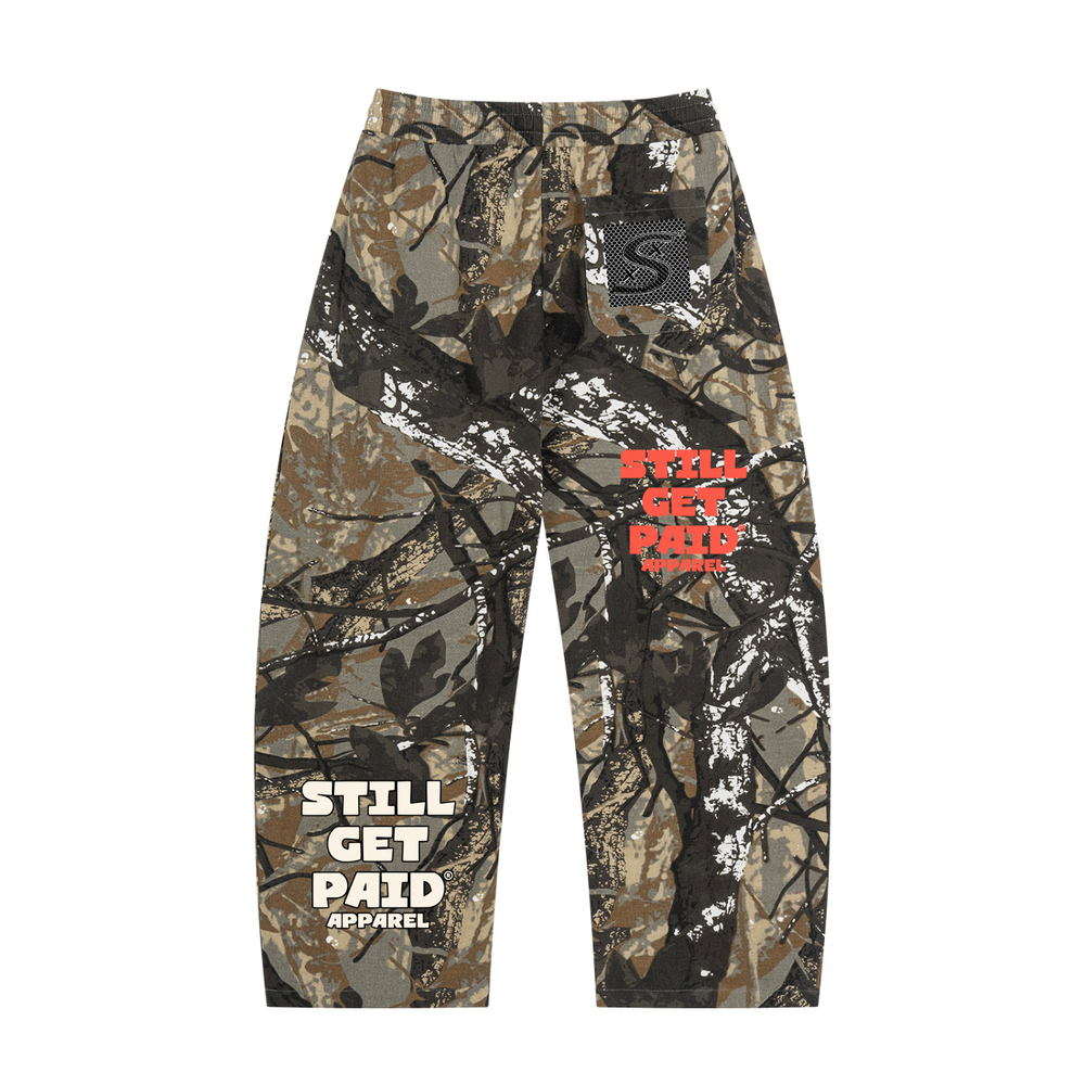 Unisex Tree Camo Barrel Leg Pants