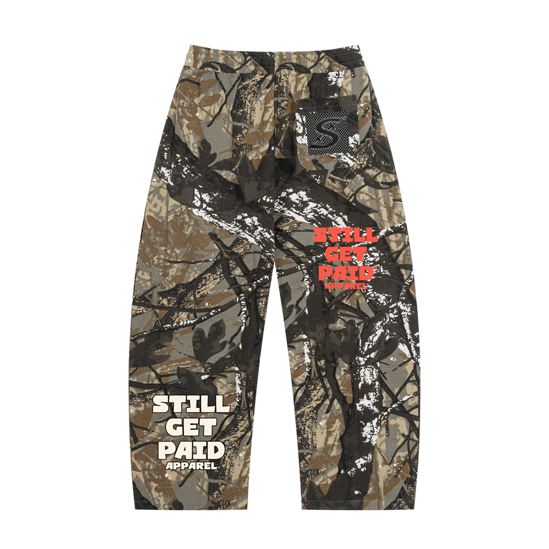 Unisex Tree Camo Barrel Leg Pants
