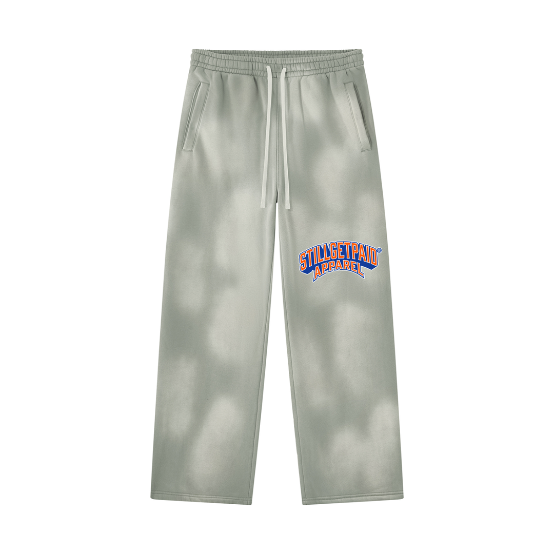 Unisex Sunfade Wide Leg Fleece Sweatpants