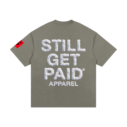 Heavyweight Cotton Cloud Stacked T-Shirt