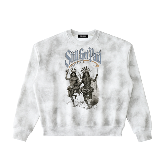 Dirty Washed Boxy Fleeced Sweatshirt
