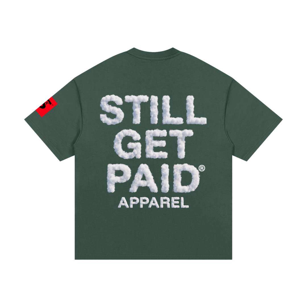 Heavyweight Cotton Cloud Stacked T-Shirt