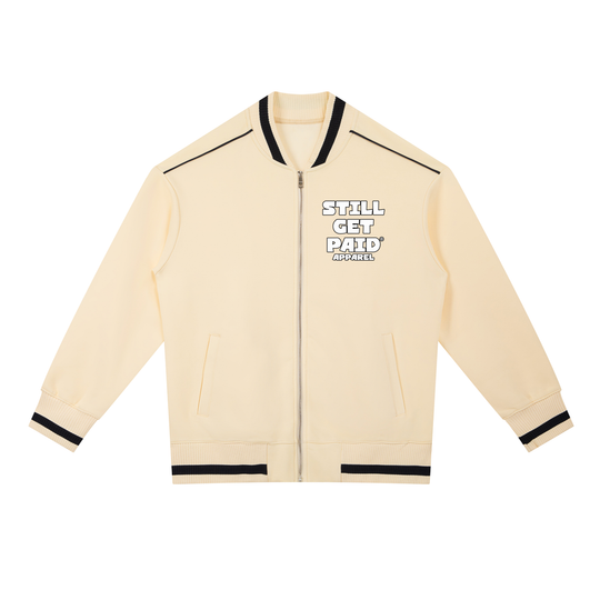 Contrast Piping Zip Bomber Jacket