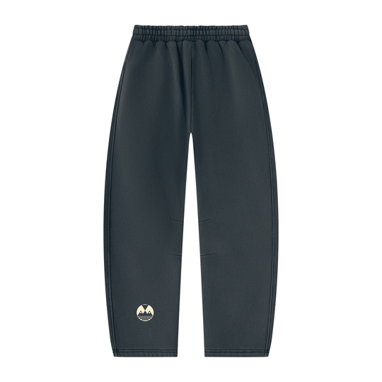 Unisex Vintage Wash Barrel Leg Fleece Sweatpants