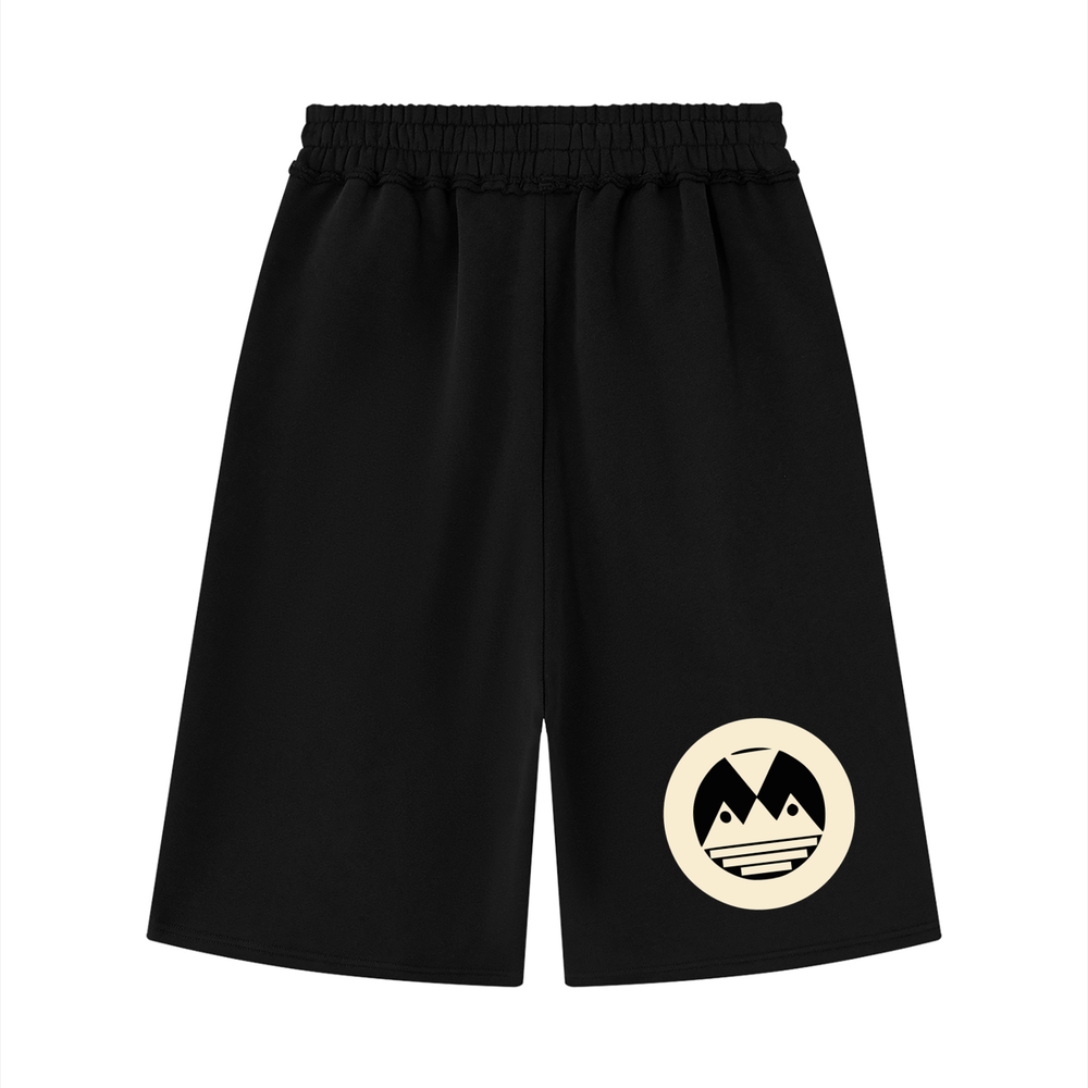 Unisex Raw Edge Fleece Shorts