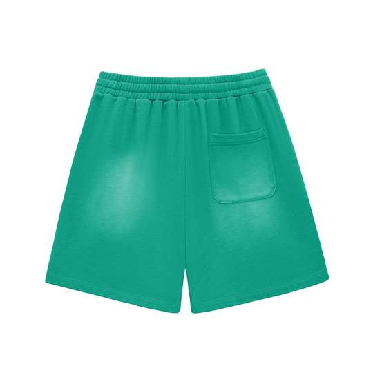 Sun Fade Raw Edge Cotton Penny Shorts