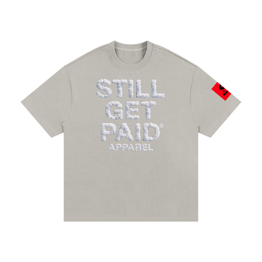 Heavyweight Cotton Cloud Stacked T-Shirt