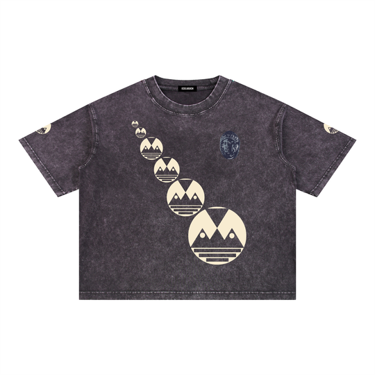Mineral Wash Boxy Cotton T-Shirt