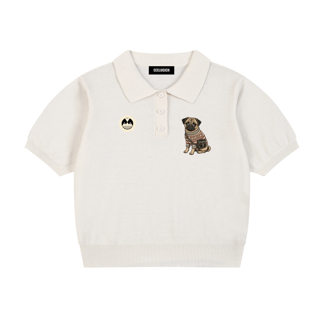 Women’s Knit Cotton Polo Shirt