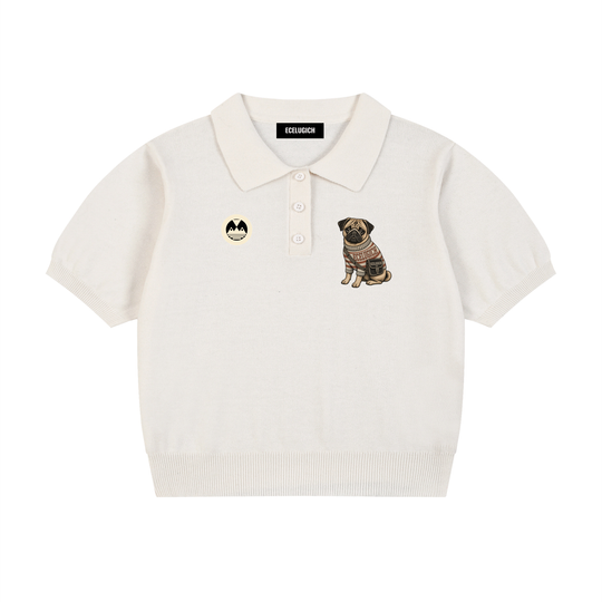 Women’s Knit Cotton Polo Shirt