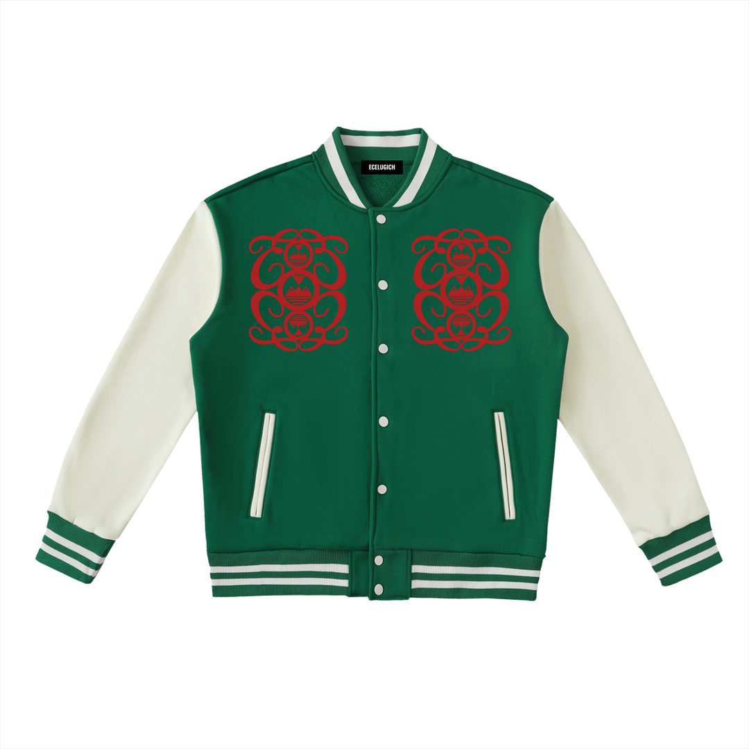 Two-Tone Fleeced Varsity Palazzo Albricci Perebrini Jacket