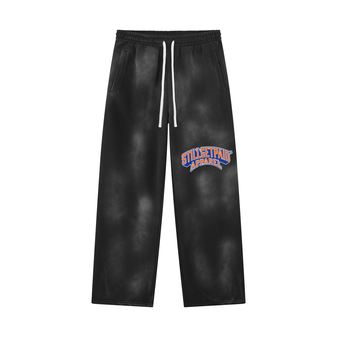 Unisex Sunfade Wide Leg Fleece Sweatpants