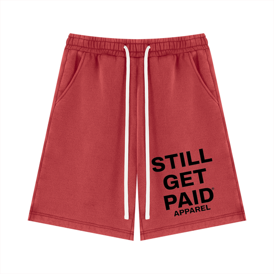 Stacked Vintage-Wash Fleece Shorts