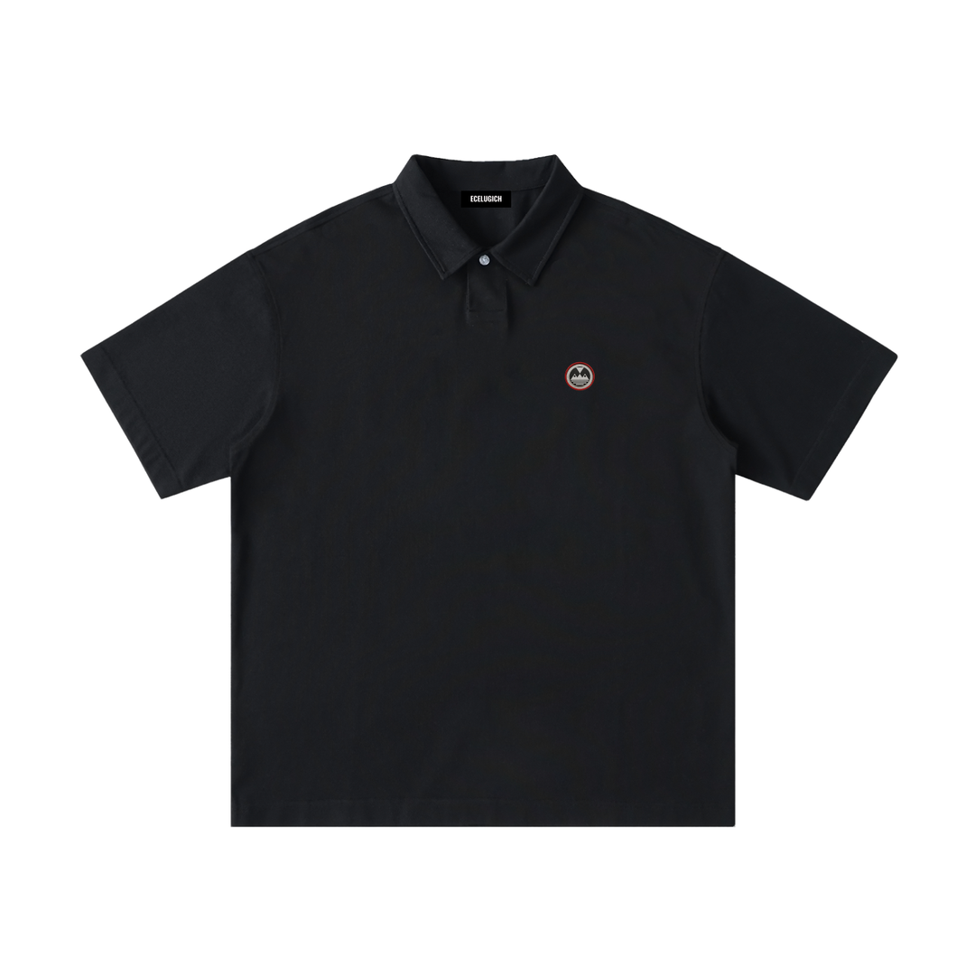 Loose Cotton Short-Sleeve Palazzo Albricci Perebrini Polo Shirt