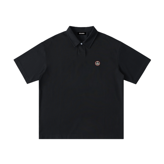Loose Cotton Short-Sleeve Palazzo Albricci Perebrini Polo Shirt