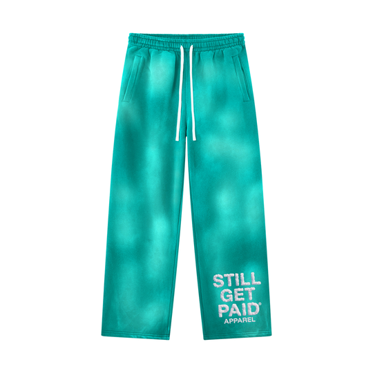 Cloud Stacked Sun-Fade Wide-Leg Sweatpants