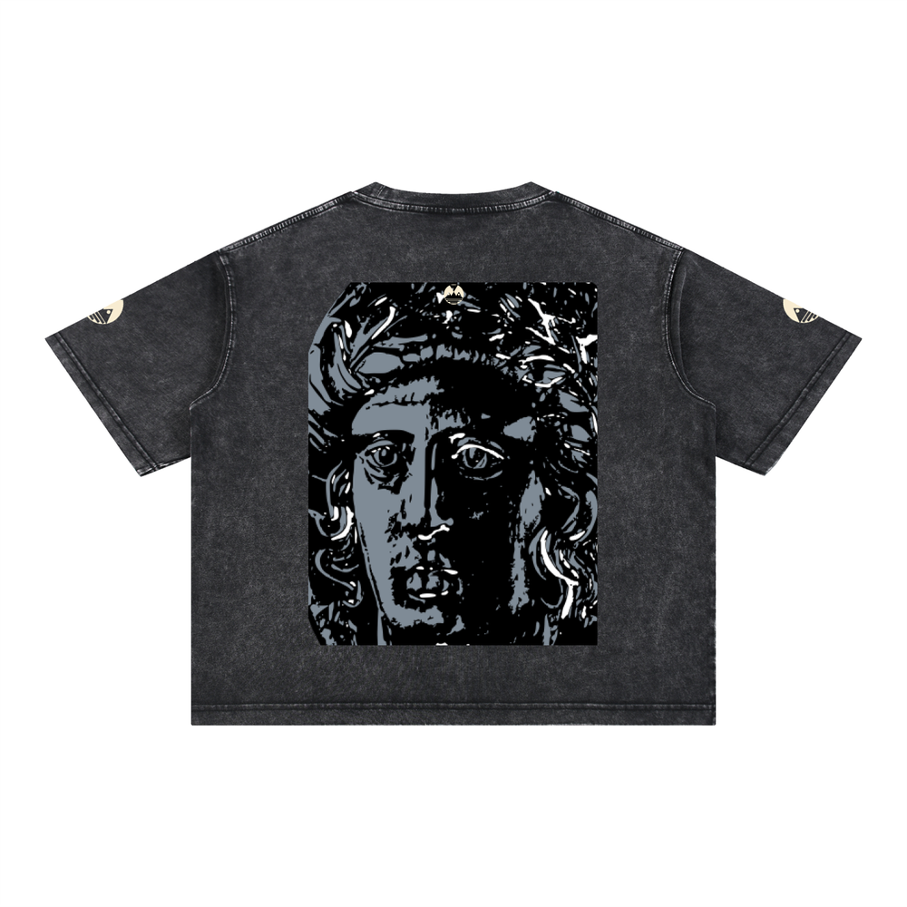 Mineral Wash Boxy Cotton T-Shirt