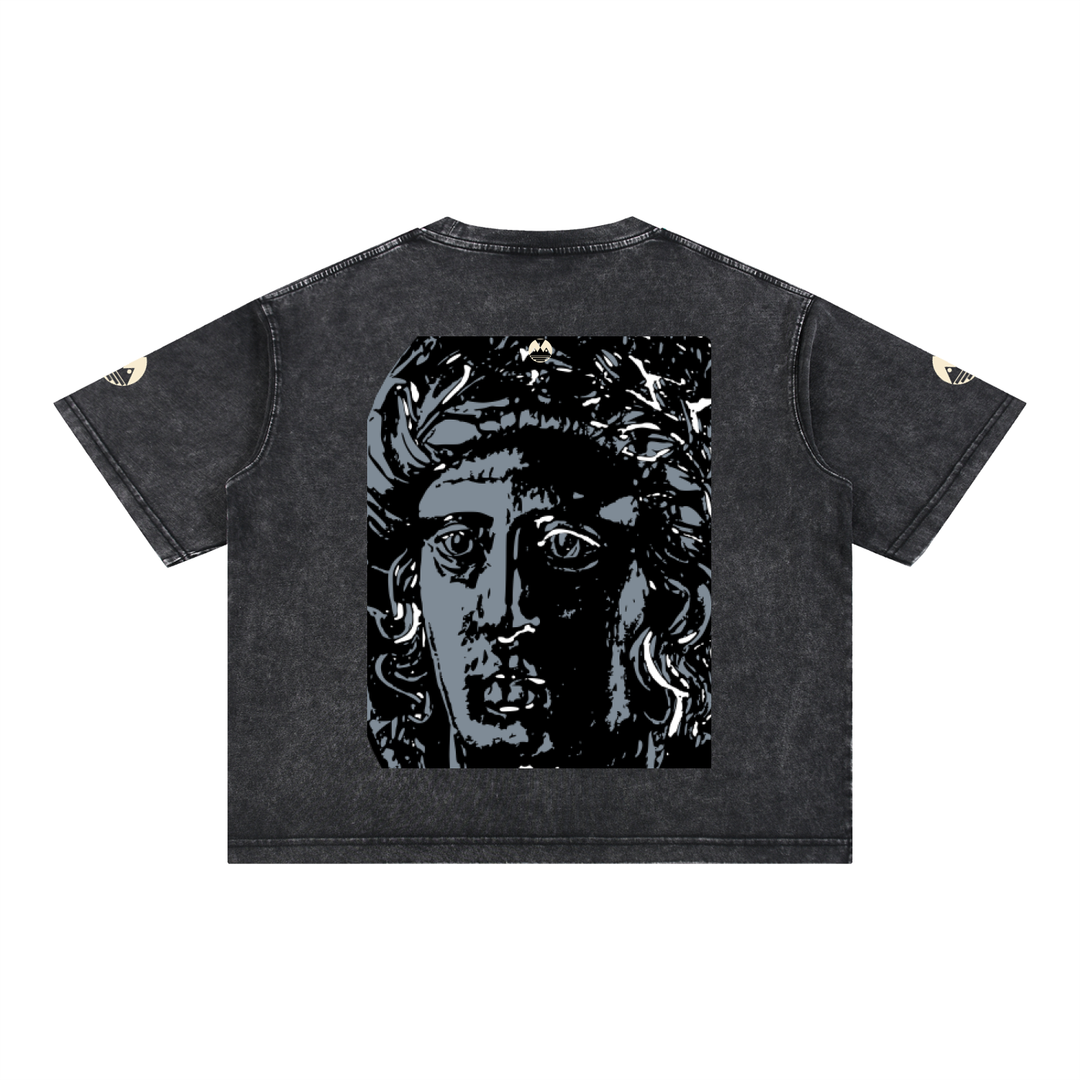 Mineral Wash Boxy Cotton T-Shirt