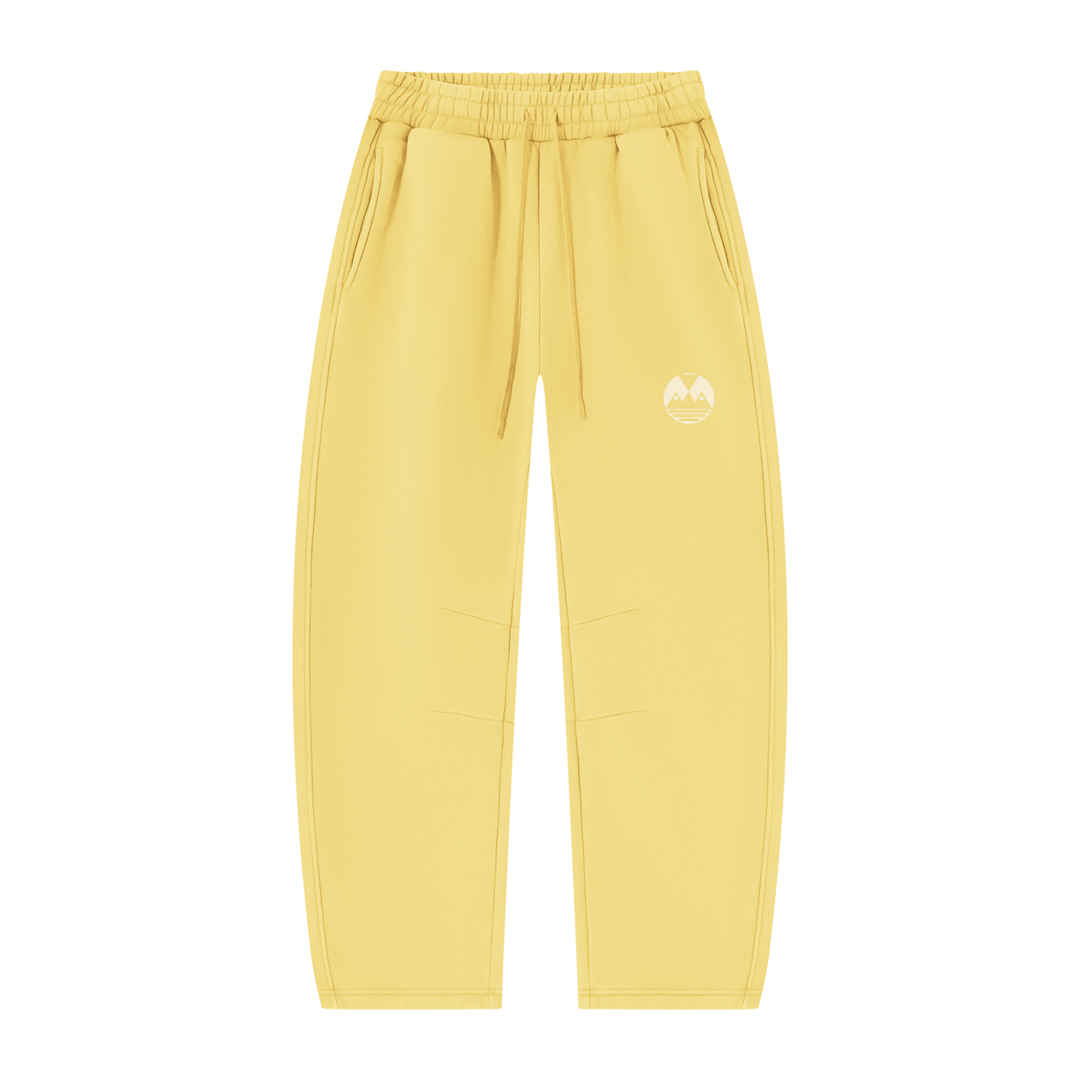 Unisex Vintage Wash Barrel Leg Fleece Sweatpants