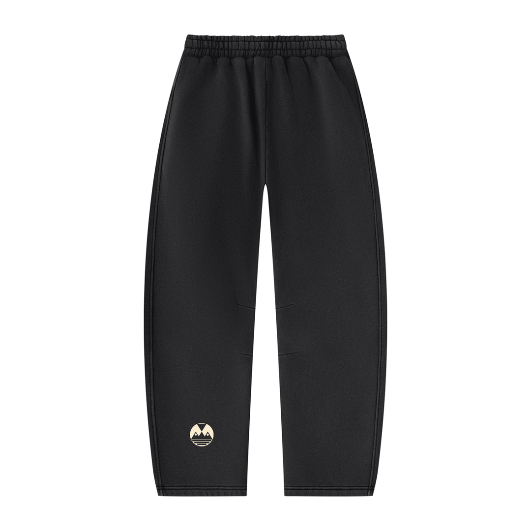 Unisex Vintage Wash Barrel Leg Fleece Sweatpants
