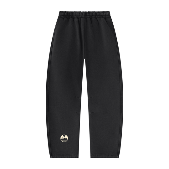 Unisex Vintage Wash Barrel Leg Fleece Sweatpants