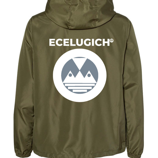 Army/ Black Zipper - BACK