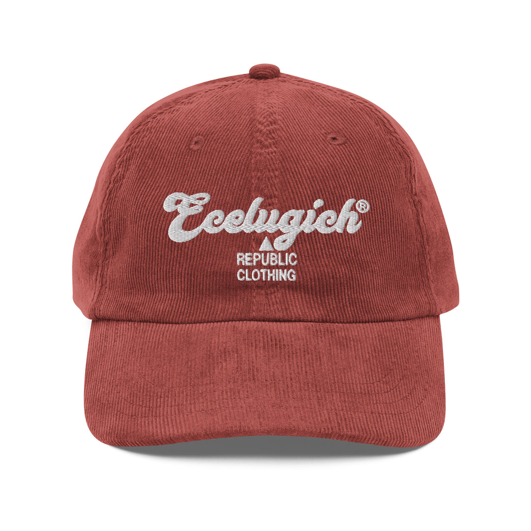 ECELUGICH Vintage corduroy cap