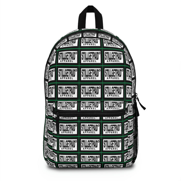 STILLGETPAID® APPAREL GREEN Backpack FULL PRINT