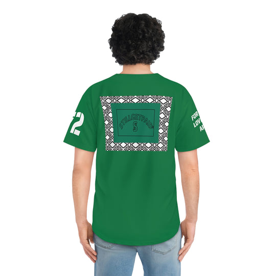 STILLGETPAID® APPAREL green Men's Baseball Jersey