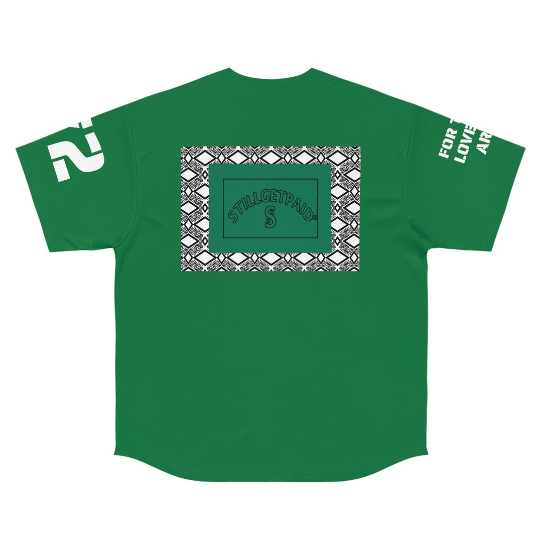 STILLGETPAID® APPAREL green Men's Baseball Jersey