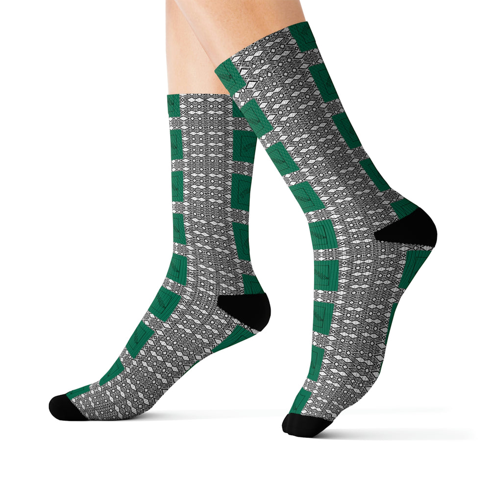 STILLGETPAID APPAREL GREEN Sublimation Socks
