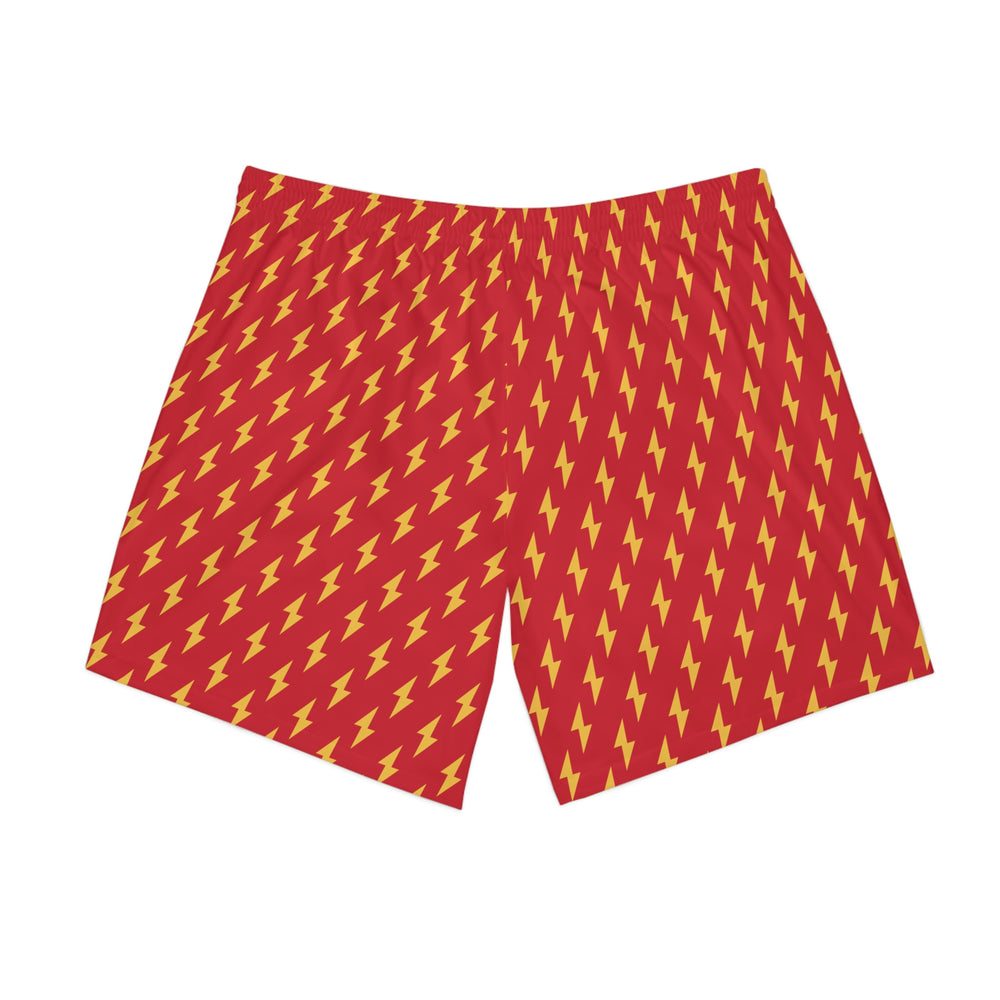 STILLGETPAID®️ APPAREL Men's Elastic Beach Shorts (AOP)